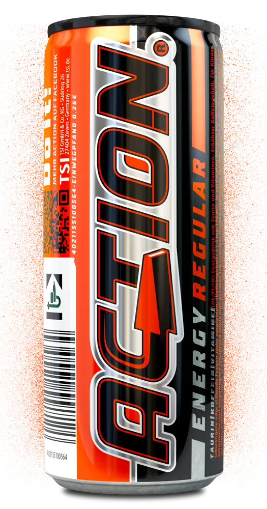 ACTION Energy Regular, 250 ml can